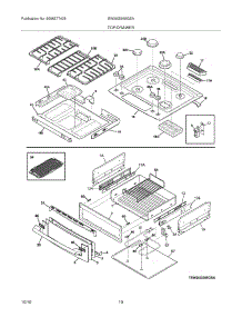 09 - Top / Drawer parts for Electrolux Range EW30GS65GSA from AppliancePartsPros.com