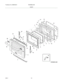 09 - Door parts for Electrolux Range EW30IS6CJSB from AppliancePartsPros.com
