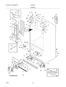07 - Cabinet parts for Electrolux Refrigerator E23BC78ISS6 from AppliancePartsPros.com