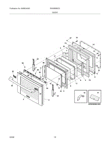 09 - Door parts for Electrolux Range EW30ES6CGS3 from AppliancePartsPros.com