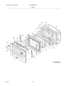 09 - Door parts for Electrolux Range EW30ES65GSA from AppliancePartsPros.com