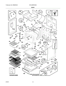 07 - Body parts for Electrolux Range EW3LDF65GSG from AppliancePartsPros.com