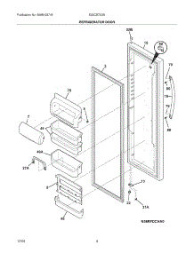 05 - Refrigerator Door parts for Electrolux Refrigerator E23CS75DSS3 from AppliancePartsPros.com