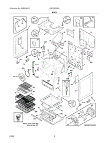 07 - Body parts for Electrolux Range EW30GF65GWB from AppliancePartsPros.com