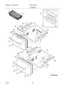 03 - Drawers parts for Electrolux Refrigerator E24RD75HPS0 from AppliancePartsPros.com