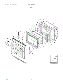 11 - Door parts for Electrolux Range EW30GS6CGSA from AppliancePartsPros.com