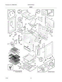 07 - Body parts for Electrolux Range EW30GF65GSJ from AppliancePartsPros.com