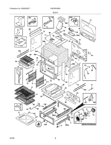 07 - Body parts for Electrolux Range EW30GS65GS6 from AppliancePartsPros.com