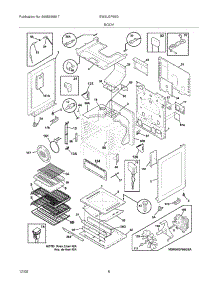 07 - Body parts for Electrolux Range EW3LGF65GBD from AppliancePartsPros.com