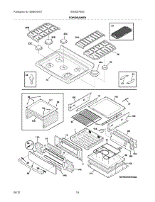 09 - Top / Drawer parts for Electrolux Range EW30GF65GBD from AppliancePartsPros.com