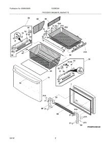 03 - Freezer Drawer,Baskets parts for Electrolux Refrigerator EI23BC36IW1 from AppliancePartsPros.com