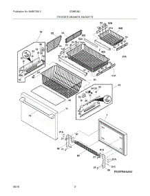 03 - Freezer Drawer - Basket parts for Electrolux Refrigerator E23BC68JPS0 from AppliancePartsPros.com