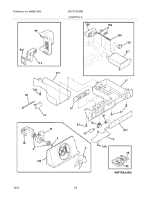11 - Controls parts for Electrolux Refrigerator E23CS75DSSE from AppliancePartsPros.com