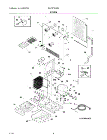 07 - System parts for Electrolux Refrigerator E24RD75KSS0 from AppliancePartsPros.com
