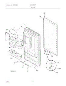 03 - Door parts for Electrolux Refrigerator E32AR75DCP0 from AppliancePartsPros.com
