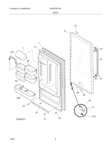 03 - Door parts for Electrolux Refrigerator E32AR75FPS3 from AppliancePartsPros.com