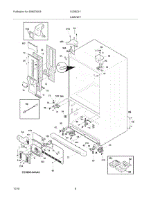07 - Cabinet parts for Electrolux Refrigerator EI23BC51IS2 from AppliancePartsPros.com