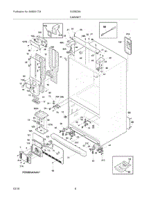07 - Cabinet parts for Electrolux Refrigerator EI23BC56IW2 from AppliancePartsPros.com