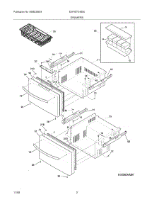 03 - Drawers parts for Electrolux Refrigerator E24RD75HSS0 from AppliancePartsPros.com