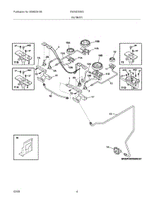 05 - Burner parts for Electrolux Range EW30DS65GB1 from AppliancePartsPros.com