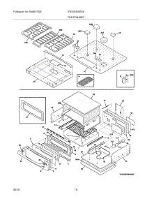 09 - Top / Drawer parts for Electrolux Range EW30DS65GS6 from AppliancePartsPros.com