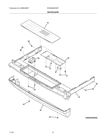03 - Backguard parts for Electrolux Range EW30DS6CGS7 from AppliancePartsPros.com