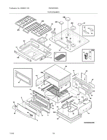 09 - Top / Drawer parts for Electrolux Range EW30DS65GW6 from AppliancePartsPros.com