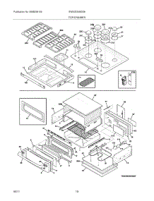 09 - Top / Drawer parts for Electrolux Range EW30DS65GS8 from AppliancePartsPros.com