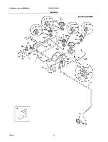 05 - Burner parts for Electrolux Range EW30DS75KS1 from AppliancePartsPros.com