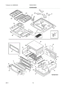 09 - Top / Drawer parts for Electrolux Range EW30DS75KS1 from AppliancePartsPros.com