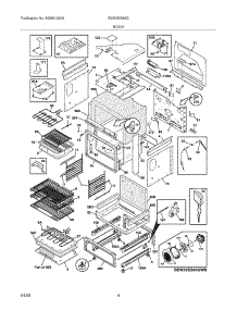 05 - Body parts for Electrolux Range EW30ES65GWB from AppliancePartsPros.com