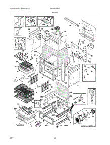 05 - Body parts for Electrolux Range EW30ES65GWF from AppliancePartsPros.com