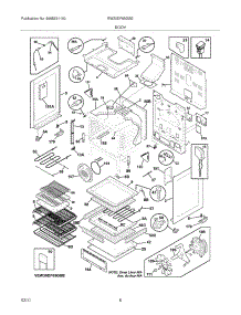 07 - Body parts for Electrolux Range EW30DF65GSE from AppliancePartsPros.com