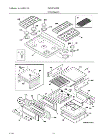 09 - Top / Drawer parts for Electrolux Range EW30DF65GSE from AppliancePartsPros.com