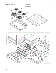 07 - Top / Drawer parts for Electrolux Range EW30ES65GSF from AppliancePartsPros.com