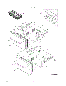 03 - Door parts for Electrolux Refrigerator E24RD75HSS1 from AppliancePartsPros.com