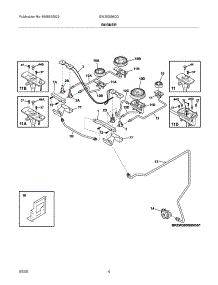 05 - Burner parts for Electrolux Range EW30DS6CGW3 from AppliancePartsPros.com