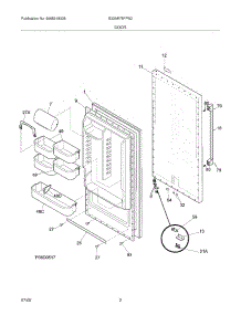 03 - Door parts for Electrolux Refrigerator E32AR75FPS2 from AppliancePartsPros.com