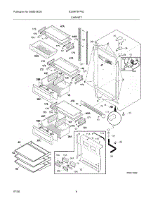 05 - Cabinet parts for Electrolux Refrigerator E32AR75FPS2 from AppliancePartsPros.com