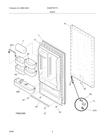 03 - Door parts for Electrolux Refrigerator E32AR75GTT0 from AppliancePartsPros.com