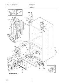 07 - Cabinet parts for Electrolux Refrigerator EI23BC36IS3 from AppliancePartsPros.com