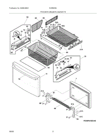 03 - Freezer Drawer,Baskets parts for Electrolux Refrigerator EI23BC56IB0 from AppliancePartsPros.com