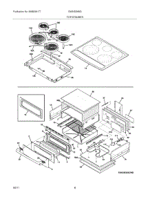 07 - Top / Drawer parts for Electrolux Range EW30ES65GWF from AppliancePartsPros.com