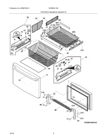 03 - Freezer Drawer - Basket parts for Electrolux Refrigerator EI23BC51IS3 from AppliancePartsPros.com