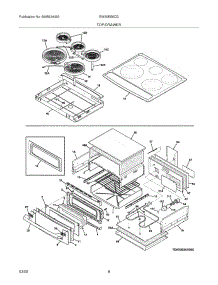 07 - Top / Drawer parts for Electrolux Range EW30ES6CGS4 from AppliancePartsPros.com