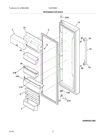 05 - Refrigerator Door parts for Electrolux Refrigerator EI23CS55GB2 from AppliancePartsPros.com