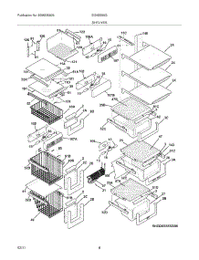 09 - Shelves parts for Electrolux Refrigerator EI26SS55GS6 from AppliancePartsPros.com