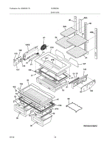 09 - Shelves parts for Electrolux Refrigerator EI23BC56IW1 from AppliancePartsPros.com
