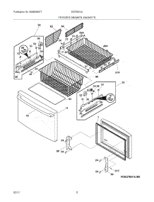 03 - Freezer Drawer, Baskets parts for Electrolux Refrigerator EI27BS16JB0 from AppliancePartsPros.com