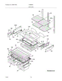 09 - Shelves parts for Electrolux Refrigerator EI28BS36IS2 from AppliancePartsPros.com